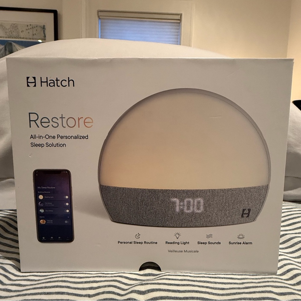 Hatch Restore Smart Sleep Assistant - Gray and White